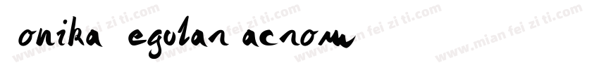 Monika RegularMacrom字体转换